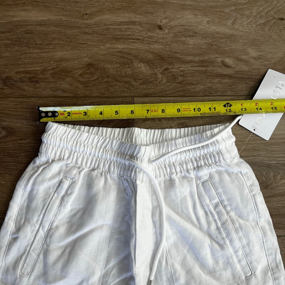 Athleta Retreat Linen White Wide Leg Pants NWT XXS - Picture 3 of 12